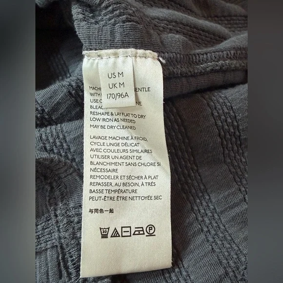 Free People Ice Cold Lace Up Grommet Ribbed Knit V-Neck Shirt Top Chic Blouse - Picture 10 of 16